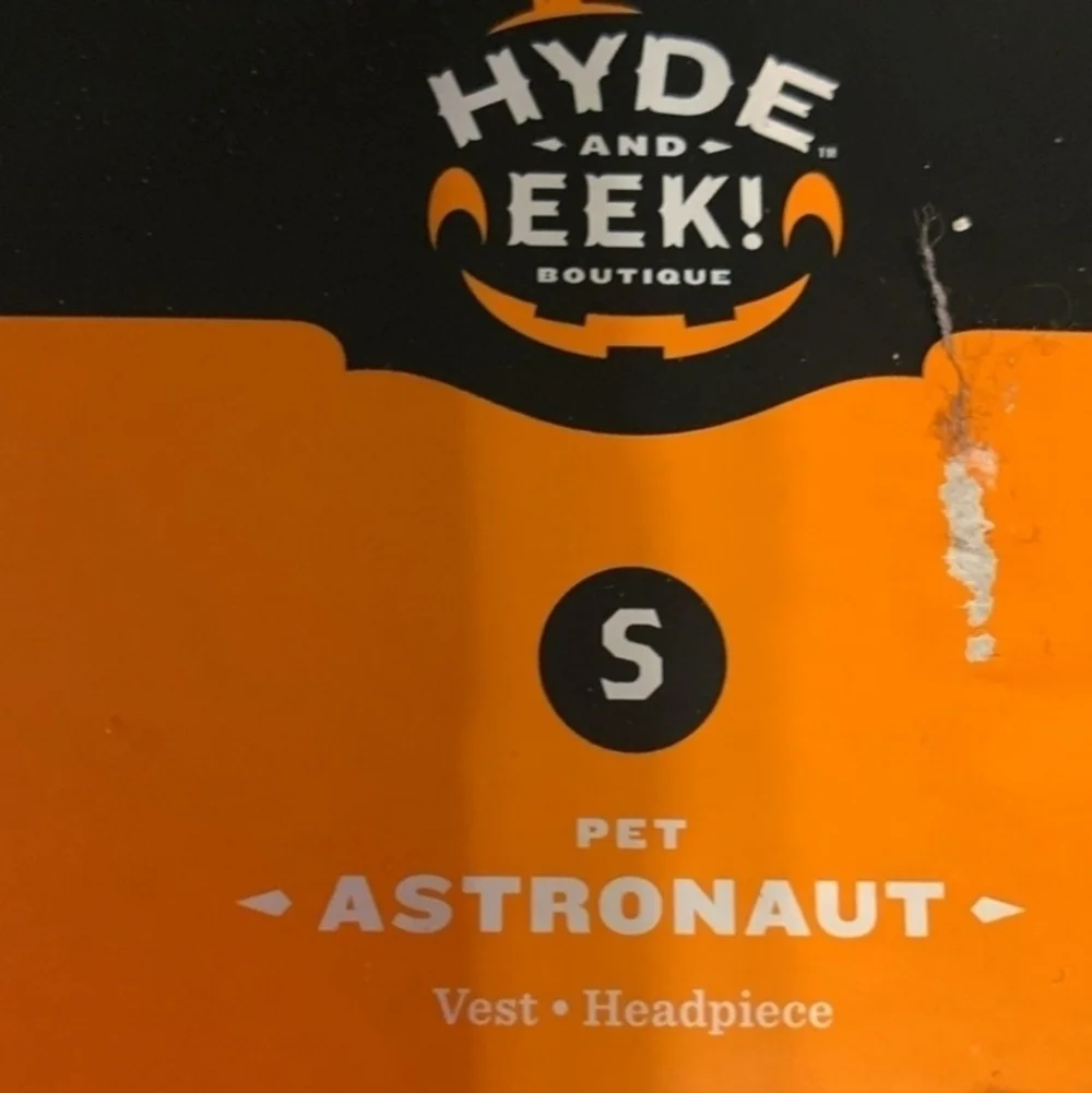 NWT Hyde & Eek Astronaut Pet Costume Vest & Headpiece Size Small S Dog Cat New